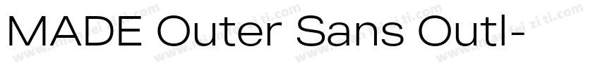 MADE Outer Sans Outl字体转换